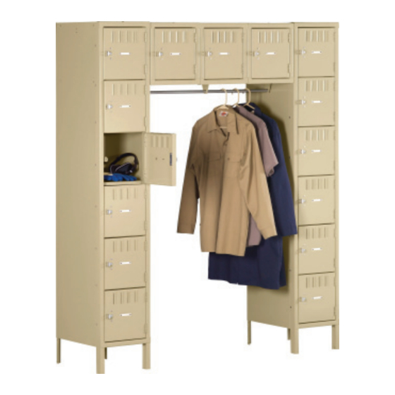 TENNSCO WELDED 3PERSON LOCKER ASSEMBLY INSTRUCTIONS/PARTS MANUAL Pdf