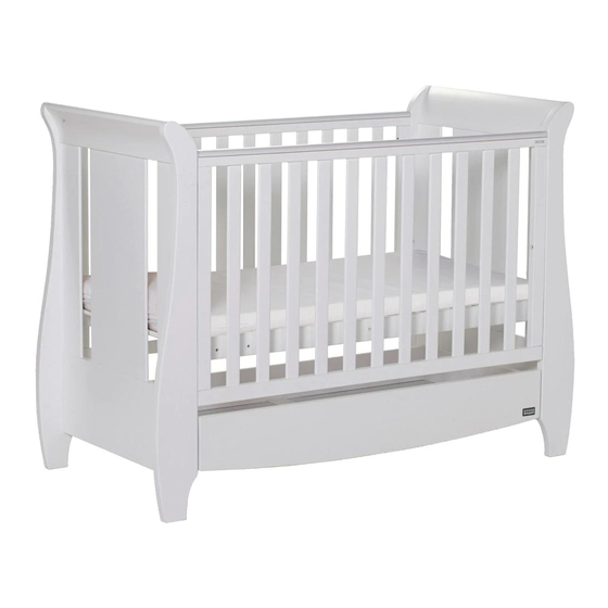 TUTTI BAMBINI KATIE SLEIGH MINI COT BED WITH DRAWER 211139 ASSEMBLY