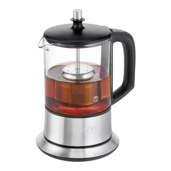 Proficook Waterkoker - Profi Cook PC-TK 1165 - Touch 501165