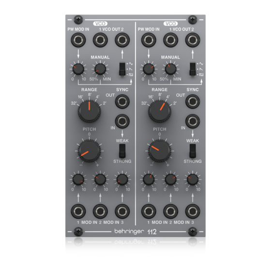 BEHRINGER 112 DUAL VCO QUICK START MANUAL Pdf Download ManualsLib