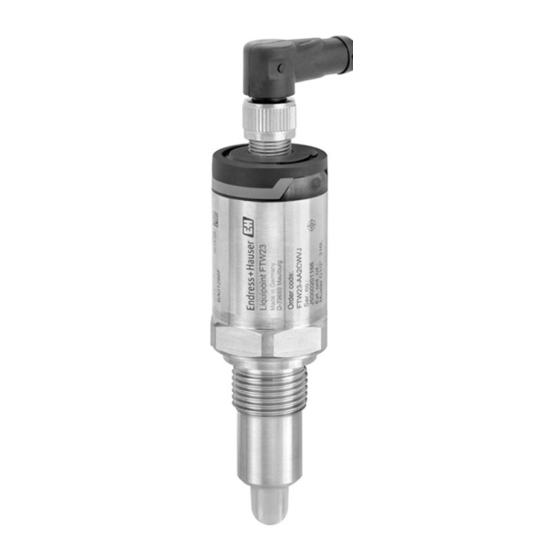 ENDRESS+HAUSER IOLINK LIQUIPOINT FTW23 OPERATING INSTRUCTIONS MANUAL