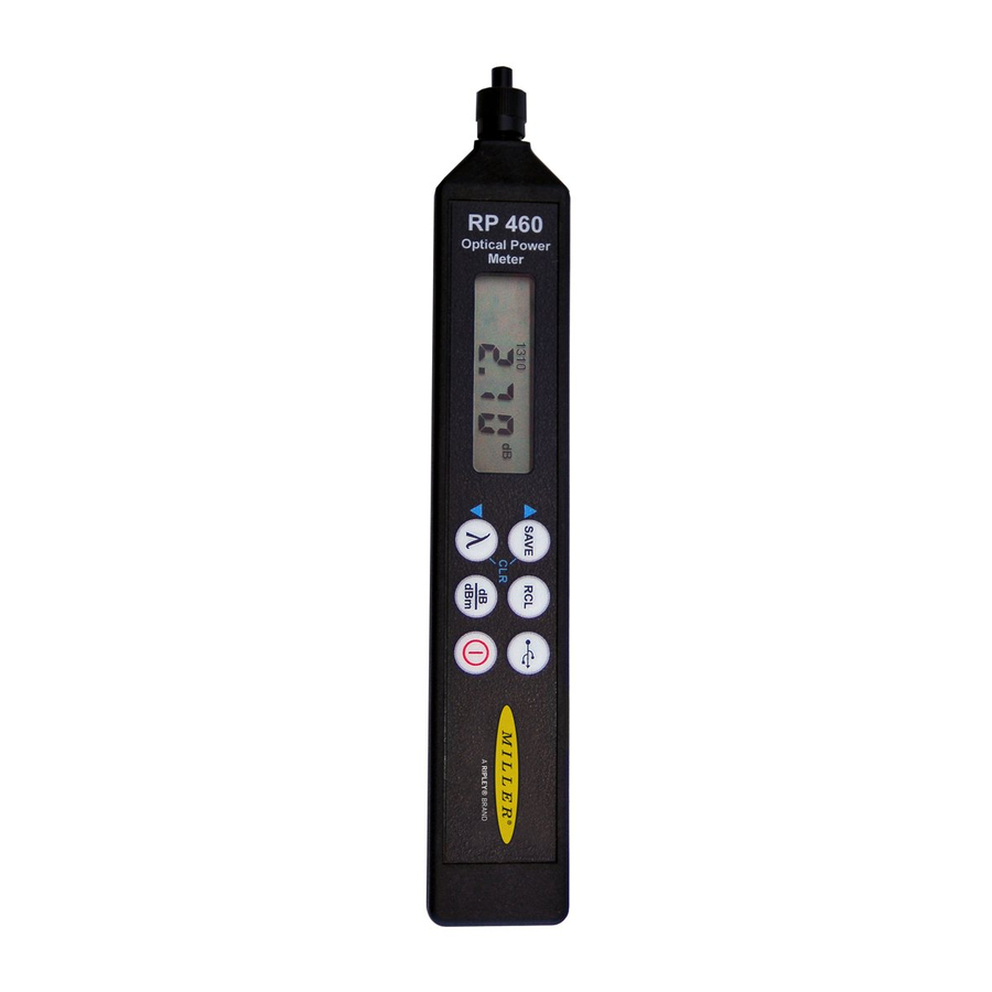 Ripley ODM RP 460 Quick Start Manual