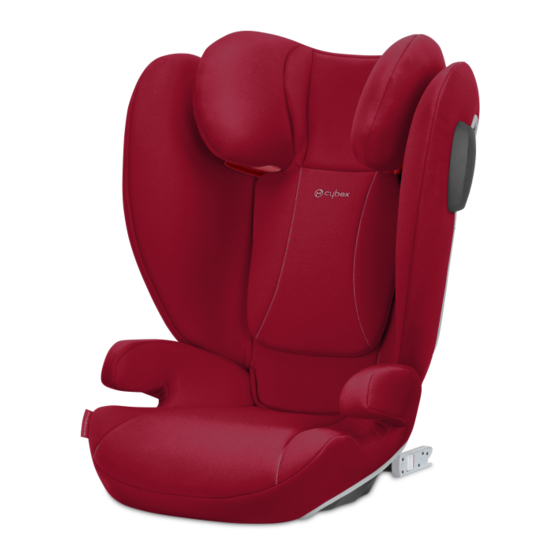 Cybex Silver Solution B2-Fix + Lux User Manual