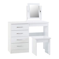 Seconique NEVADA DRESSING TABLE SET Assembly Instructions Manual