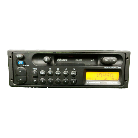 Blaupunkt Sao Paulo RCR 27 Manual