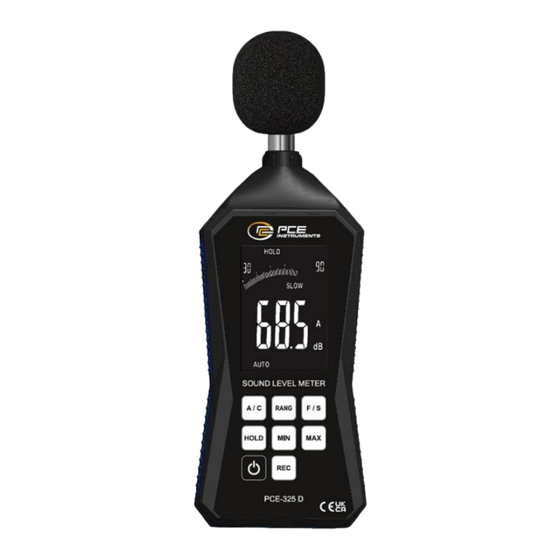 PCE Instruments PCE-325D User Manual