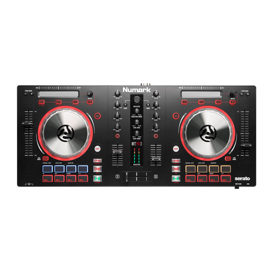 Numark Mixtrack Pro 3 - All-in-one Controller Manual