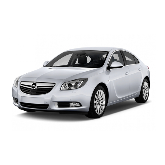Opel INSIGNIA 2013 Owner's Manual