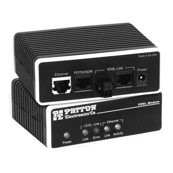 Patton electronics Model 1058 User Manual