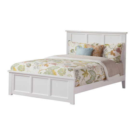 ATLANTIC FURNITURE MADISON BED WITH MATCHING FOOTBOARD ASSEMBLY ...