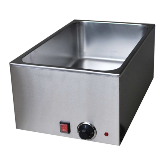 SARO BAINMARIE ECO 160 OPERATING INSTRUCTIONS Pdf Download ManualsLib