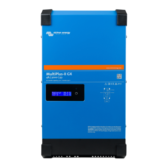 VICTRON ENERGY EASYSOLARII GX 48/3000/3532 MANUAL Pdf Download