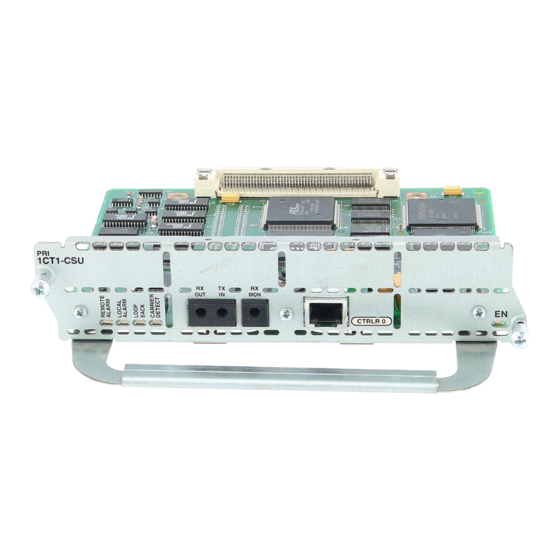 Cisco NM-1CT1 Configuration Note