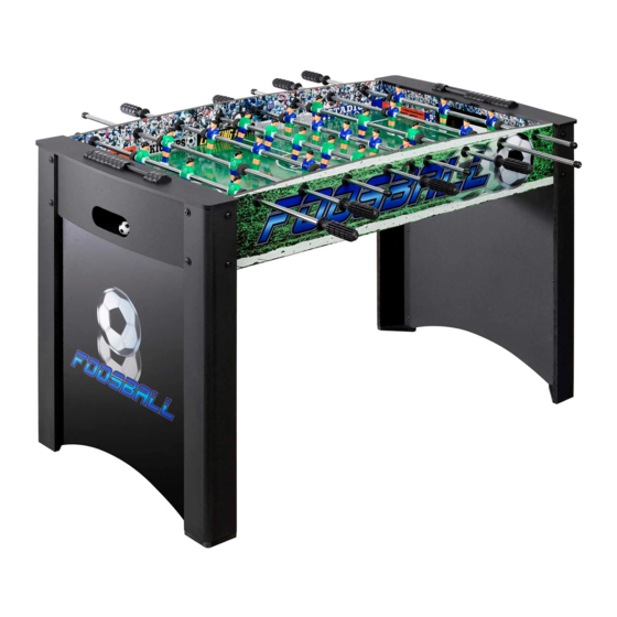 BLUEWAVE PLAYOFF 48" FOOSBALL TABLE ASSEMBLY INSTRUCTIONS MANUAL Pdf
