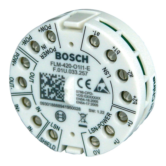 BOSCH FLM-420-O1I1-E INSTALLATION MANUAL Pdf Download | ManualsLib