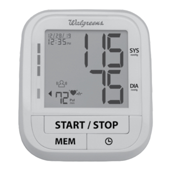 Walgreens Wireless Blood Pressure Monitor No Cuff HoMedics WGNBPA-540
