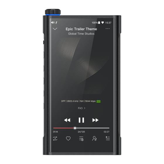 Fiio M15 Complete User's Manual