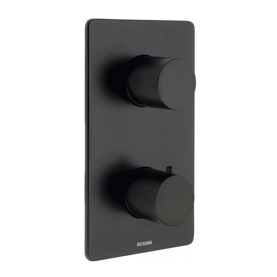 Bossini Black Z00002000073005 Installation And Care Instructions