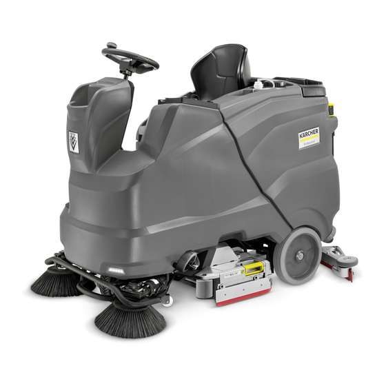 Kärcher B 150 R low wheel pressure Manual