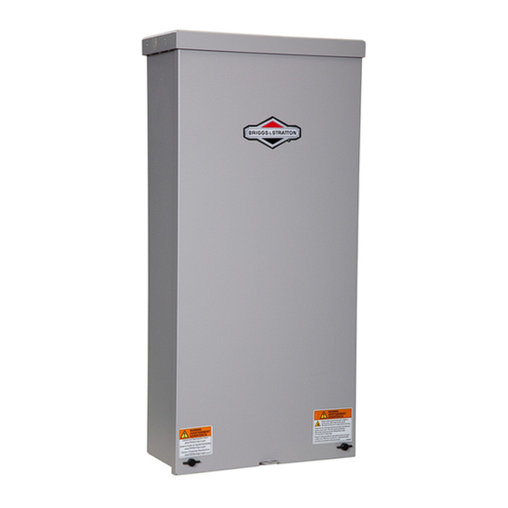 Briggs & Stratton 100SED Series Installation And Operation Manual