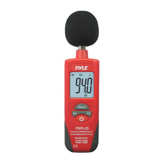 Pyle PSPL25 Manual