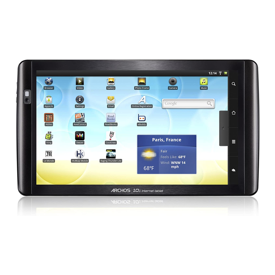 Archos 101 Technical Specifications