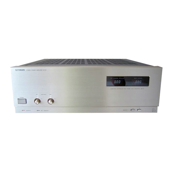Luxman M-03 Owner's Manual