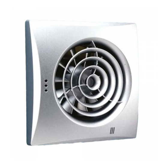 HIB HUSH T WETROOM INLINE FAN WITH TIMER IN CHROME 33100 