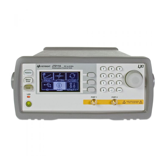 KEYSIGHT TECHNOLOGIES J7211A OPERATING AND SERVICE MANUAL Pdf Download