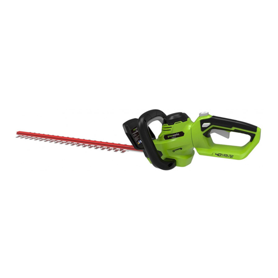 Image of Greenworks 22077 cordless hedge trimmer