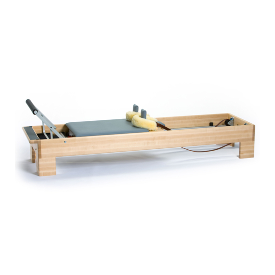 Balanced Body Ron Fletcher Reformer Quick Start Manual