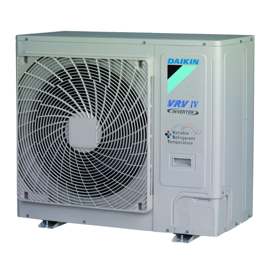 Daikin VRV IV-S RXYSQ4T8VB Series Installation And Operation Manual