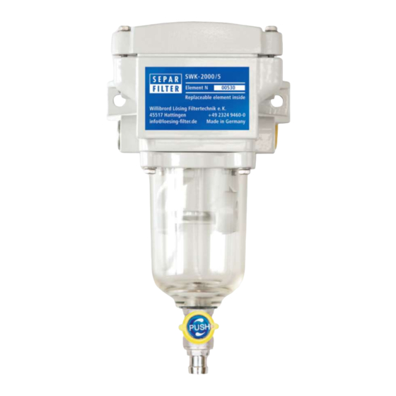 Separ Filter SWK2000 Servicing Manual