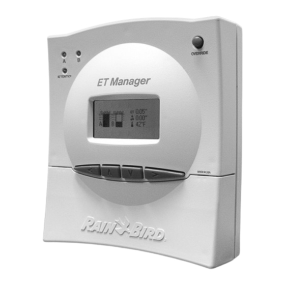 Rain Bird ET Manager Series Installation And Operation Manual