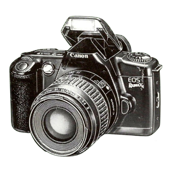 Canon EOS REBELX S Instructions Manual