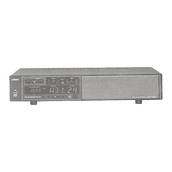 Uniden UST7000 Installating And Operation Manual