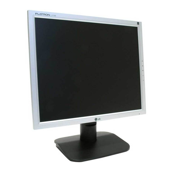 LG Flatron L1718S-BN LCD Monitor Manuals