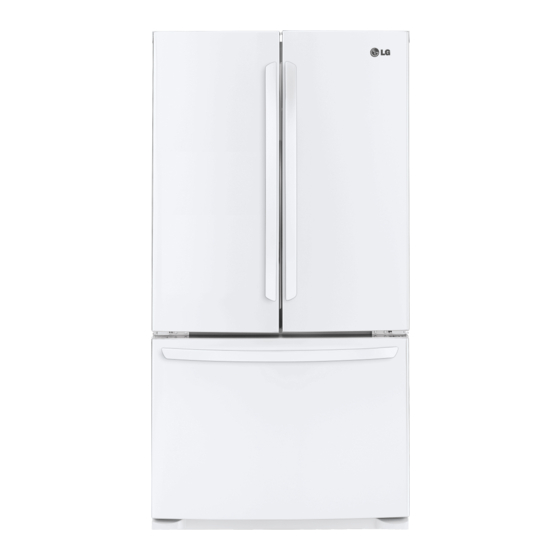 LG Bottom freezer refrigerator User Manual