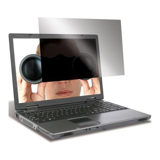 Targus Privacy Screen Quick Start Manual