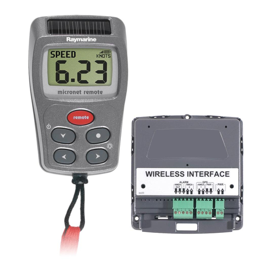 Raymarine Remote display Owner's Manual