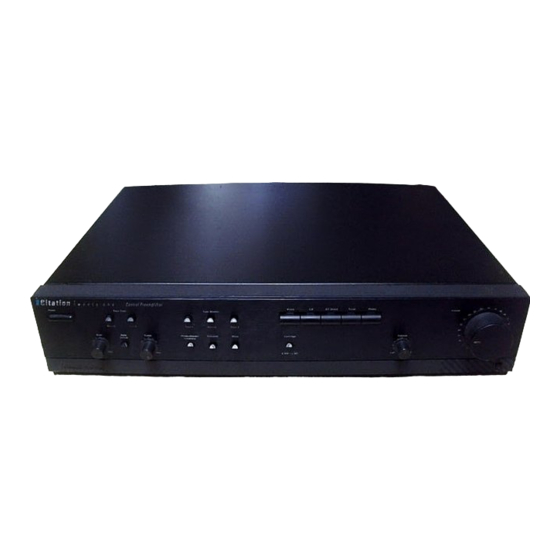 Harman Kardon Citation 21 Technical Manua