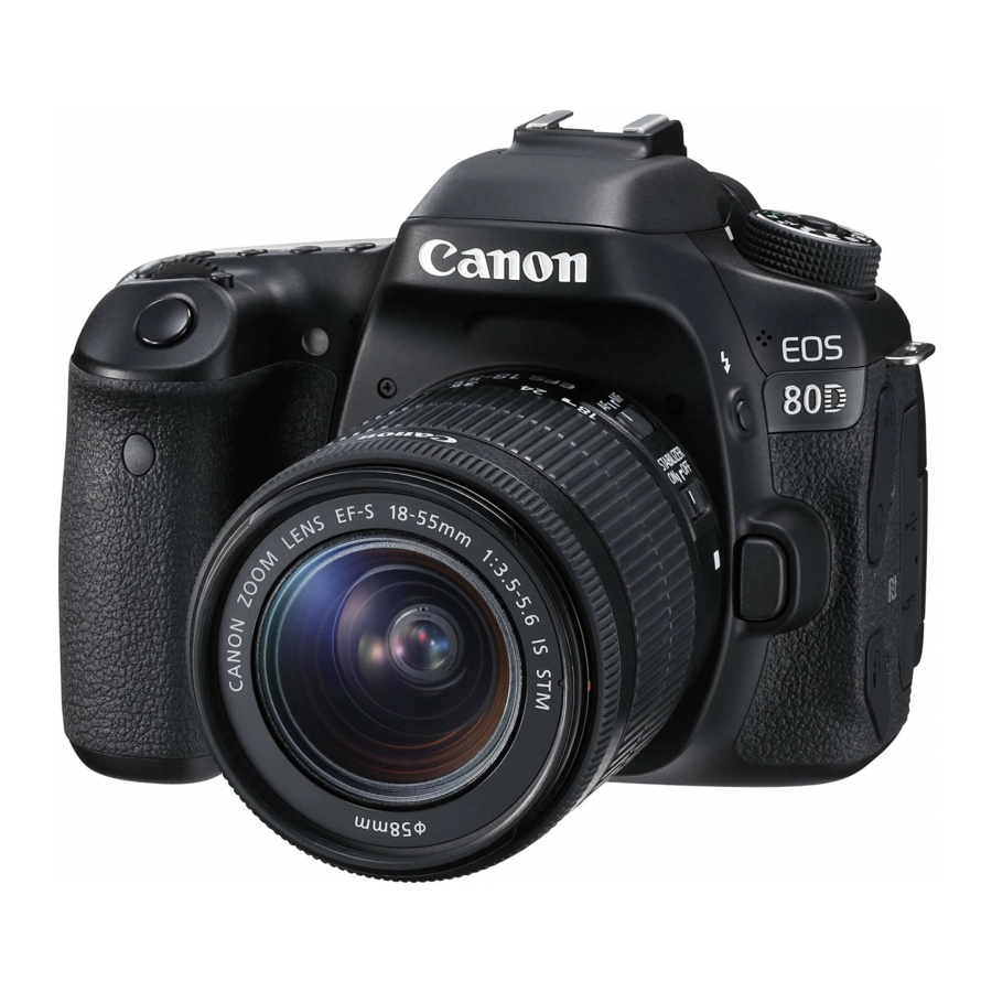 Canon EOS 80D Basic Instruction Manual