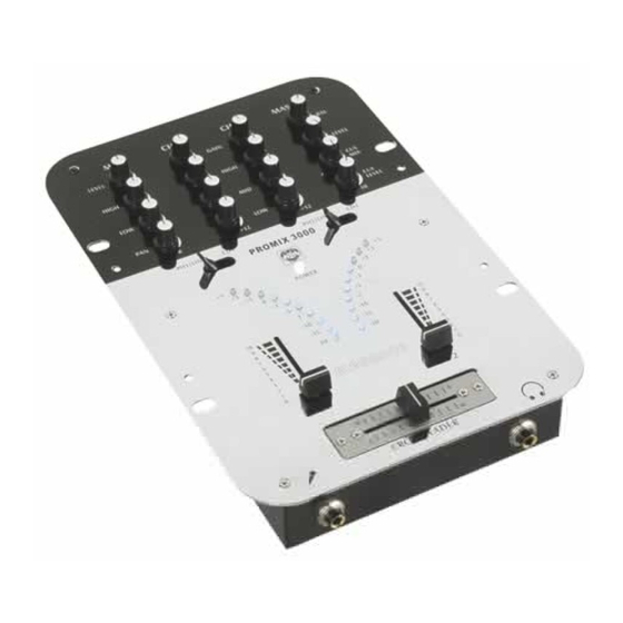 HQ Power PROMIX3000 Manual
