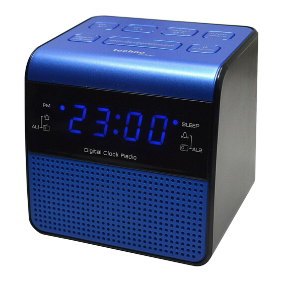 Technoline radio despertador WT 463 rojo 12/24h tiempo nuevo de visualización 
