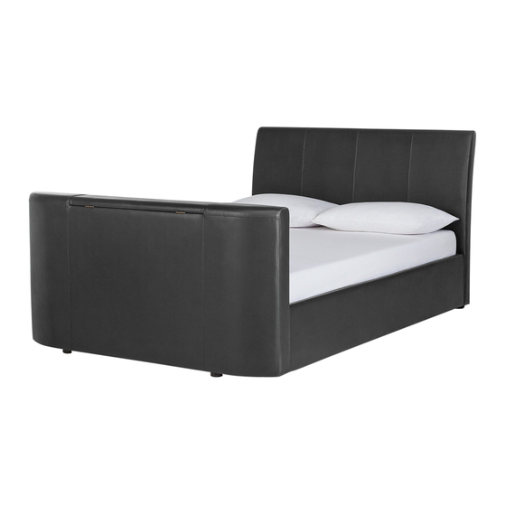 bed with tv in footboard argos