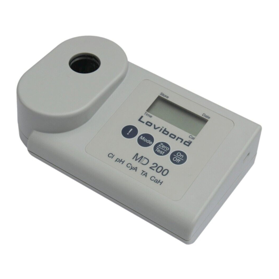TINTOMETER LOVIBOND MD200 INSTRUCTION MANUAL Pdf Download ManualsLib