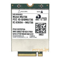 Huawei MU736 HSPA+ M.2 Connection Manual