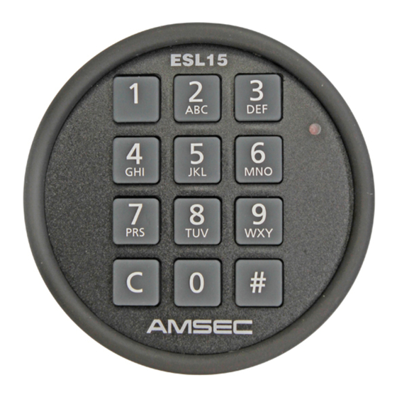 AMSEC ESL15 OPERATING INSTRUCTIONS MANUAL Pdf Download ManualsLib