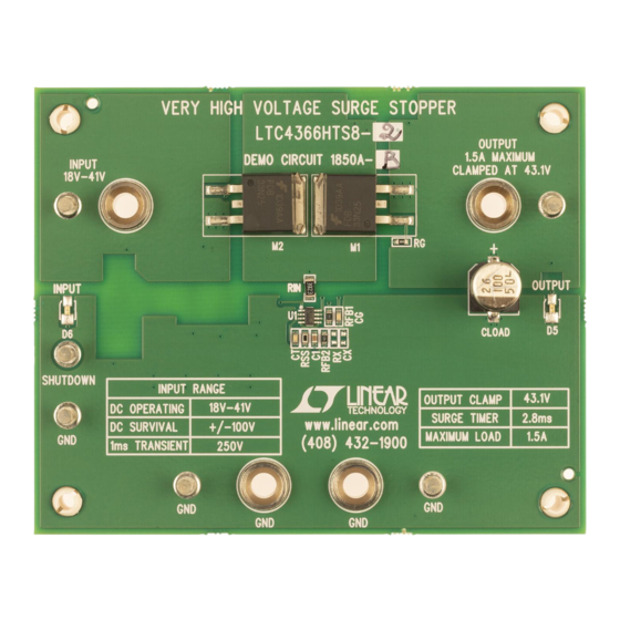 Linear Technology DC1850A-A Demo Manual