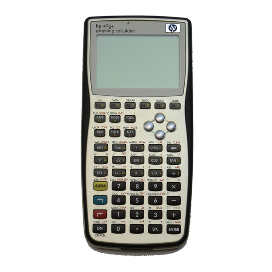 HP 49g User Manual